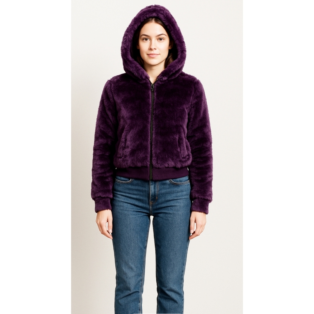 Aeropostle Eighty-Seven Faux Fur‎ Jacket